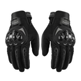 Racing Motorcycle Motorbike Motocross Riding Dirt Bike Full Finger Sports Gloves (Option: Black-M)